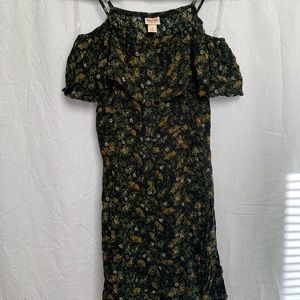 Mossimo Supply Co Floral Green Dress